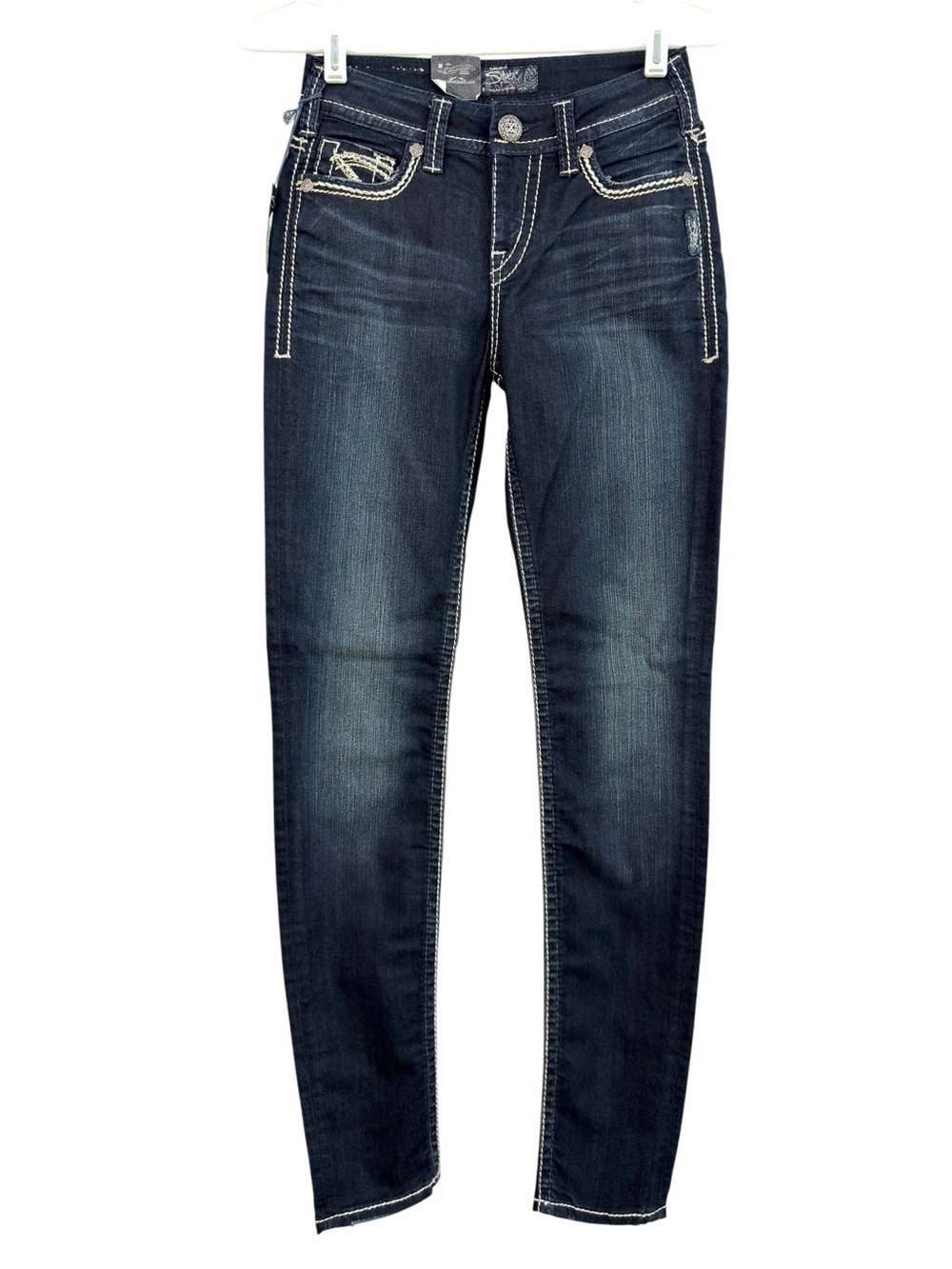 Silver Jeans Women’s Skinny Dark Wash Denim Jeans